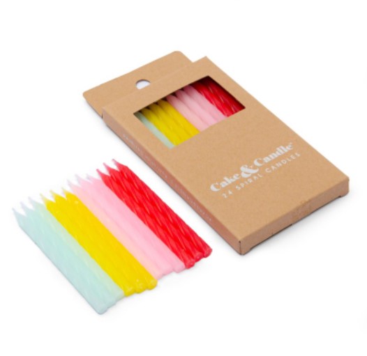 Spiral Candles - 24 pack